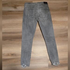 Citizens of Humanity Gray Distressed Back Hem Skinny Jeans Size 32